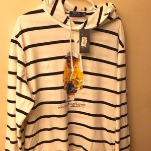 Ralph Lauren Polo Bear Striped Hoodie